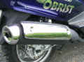 viel Chrom am Auspuff